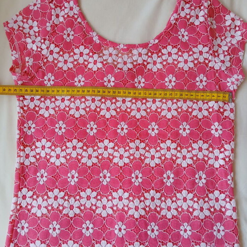 See through women's blouse one size like new, colorful with flowers