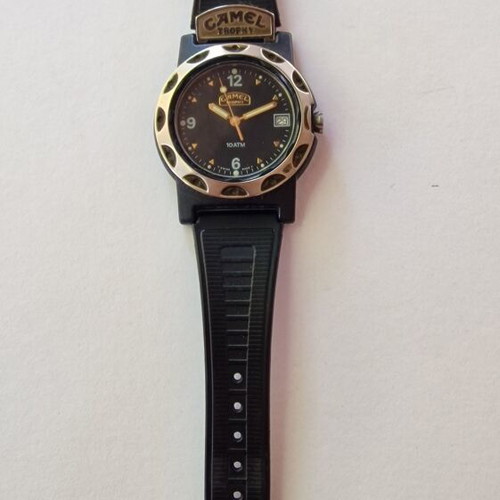 Camel Trophy Black Dial Vintage Collection Swiss Made Watch 37mm quartz used