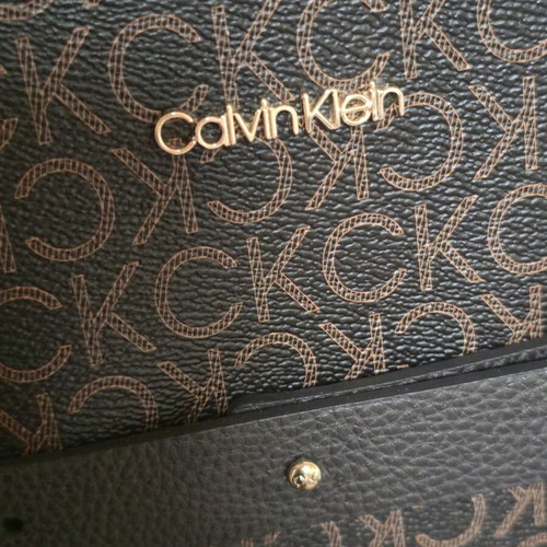 Calvin Klein leather handbag like new, black and brown