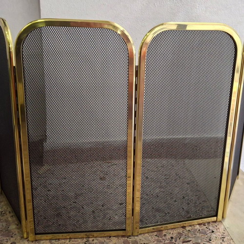 Brass Fireplace Screen like new