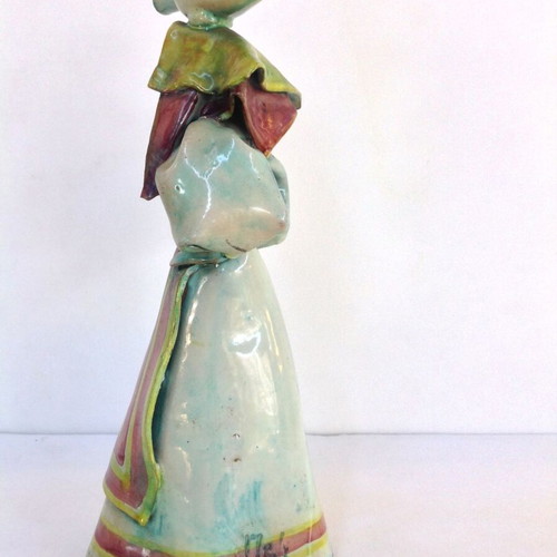 Ceramic Figurine Tirol Studio OOAK Mid-Century Handmade Sculpture