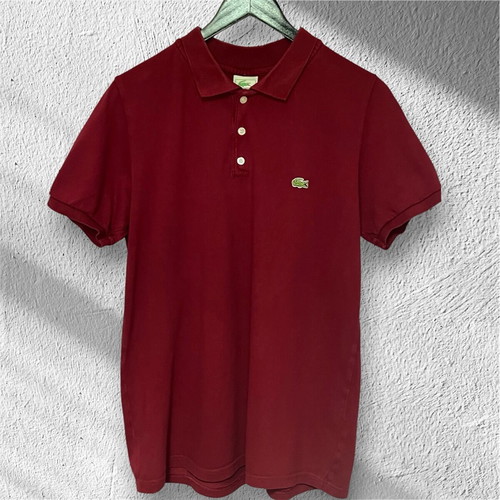 Lacoste polo shirt dark red, size XL, like new