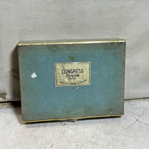 Congress Playing Cards Cel-U-Tone Finish double deck used with seashell motifs