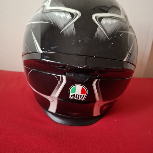 AGV K5 S Multi Tempest Black/Silver Full Face Motorcycle Helmet like new, size S