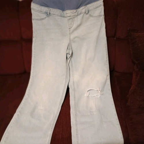 Maternity jeans pack of 2 used, size 40 and elastic black 30/34