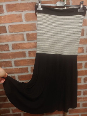 Ysatis midi dress black and white used, size M