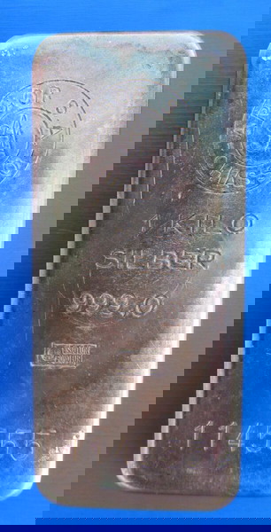 ΑΣΗΜΕΝΙΑ ΠΛΑΚΑ 1.000 gr  .999  ARGOR SA CHIASSO No 114555