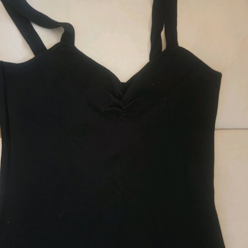 Dress midi thin knitted Cotton on slim fit L/XL black new