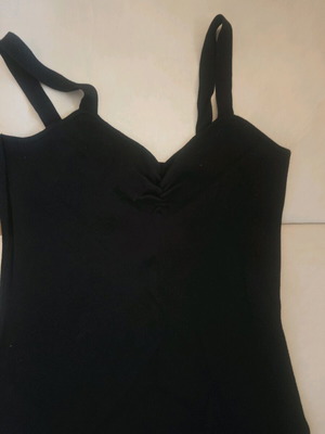 Dress midi thin knitted Cotton on slim fit L/XL black new