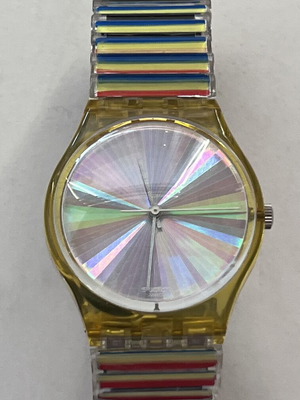 Swatch Time to Dance 1997 watch like new, silver unisex