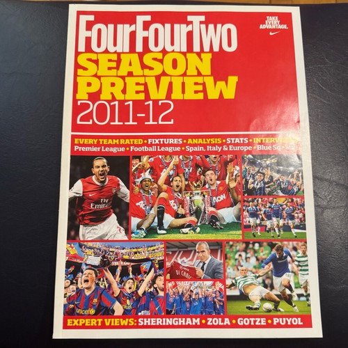 FourFourTwo Season Preview 2011-12 magazine like new
