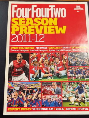 FourFourTwo Season Preview 2011-12 magazine like new