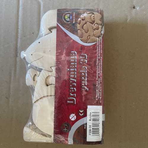 3D Wooden Puzzle Mouse new for assembling and coloring