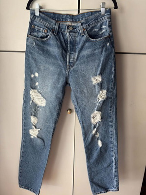 Levi's 501 γυναικείο τζίν μεταχειρισμένο, μέγεθος S, μπλε