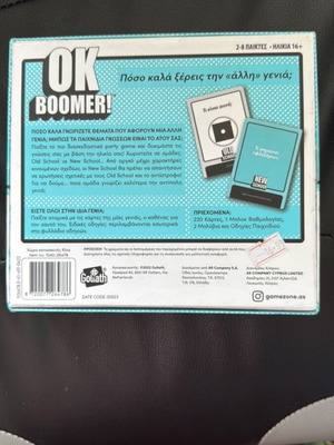 OK Boomer! board game used with question cards
