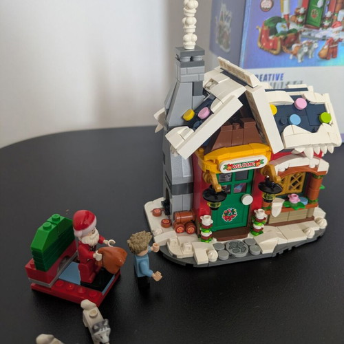 Christmas house building blocks like new