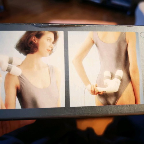 Massage device with two heads and two speeds new