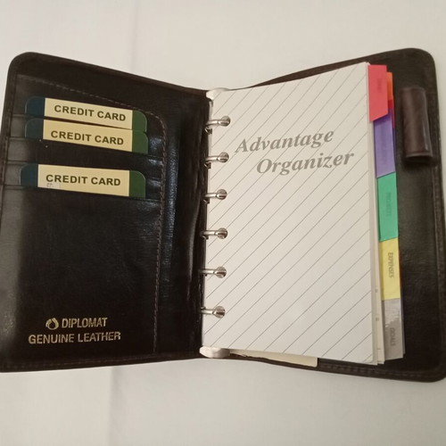 Diplomat Organizer made of genuine Italian leather like new