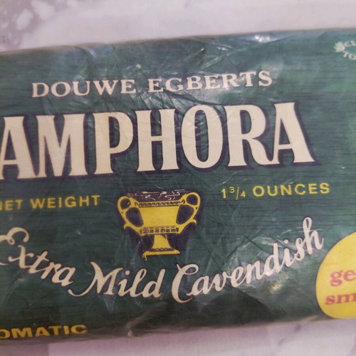 Vintage Amphora pipe tobacco pouches used, 1970s