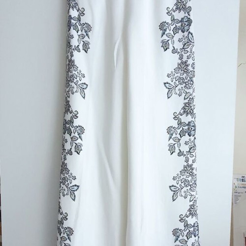 Promod pants new, white, size M with elastic and drawstring
