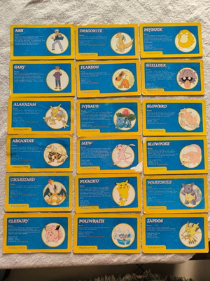 Pokémon cards used, pack of 18 pieces