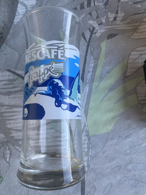 Nescafé Frappé vintage διαφημιστικό γυάλινο ποτήρι