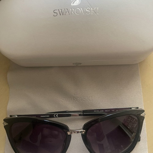 Swarovski SK0152 01B sunglasses like new, black