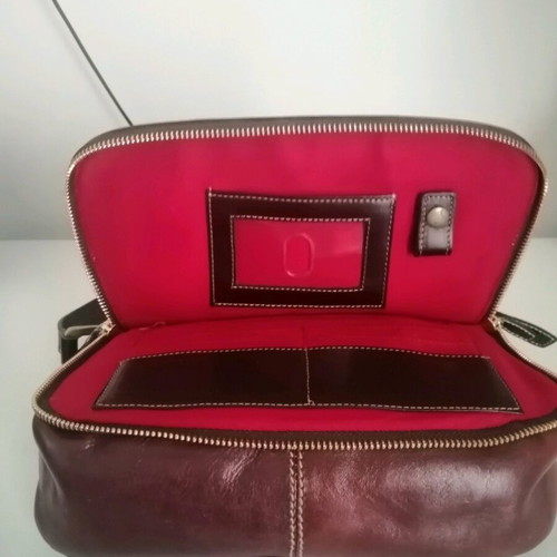 Enzo Angiolini shoulder bag used, brown-burgundy