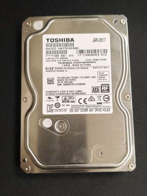 Toshiba DT01ACA050 HDD 500GB 7200RPM твърд диск