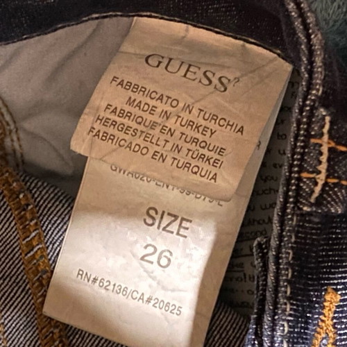 Guess jeans XS dark blue like new with beautiful details