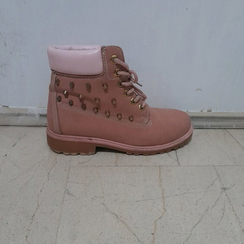 Pink ankle boots new with studs size 38