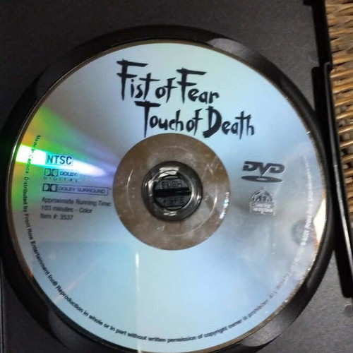 Fist of Fear Touch of Death DVD like new, rare Bruce Lee documentary