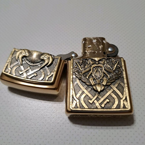 Zippo Viking Limited Edition lighter new, collectible brass design