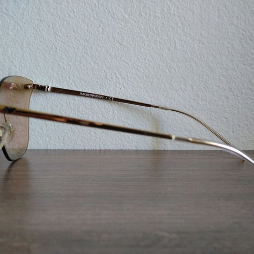 Emporio Armani EA 2075 sunglasses like new, gold butterfly frame