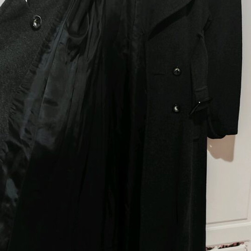 Vintage wool coat like new, black, 90's style