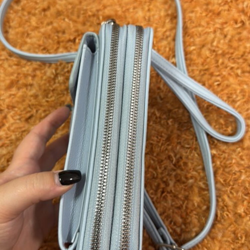 Crossbody bag new, turquoise, fits phone and money