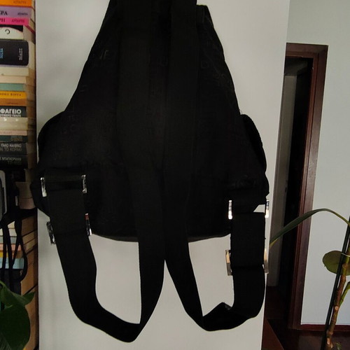 Benetton black backpack small, new