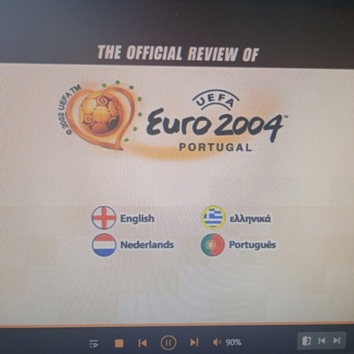 UEFA Euro 2004 Official Review DVD like new, authentic