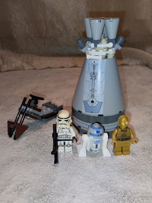 Lego Star Wars 9490 μεταχειρισμένο, 3 από 4 φιγούρες, με ελλείποντα κομμάτια, με οδηγίες