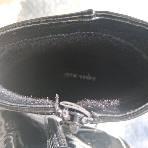 Patent leather ankle boots size 37 like new, black
