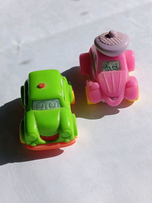 Kinder Surprise toy cars used, set of 2, 1996