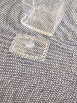 Acrylic transparent cotton swab holder