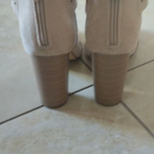 Deezee peep toe ankle boots new, size 38, beige