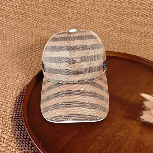 Fendi baseball cap new, beige and brown, one size
