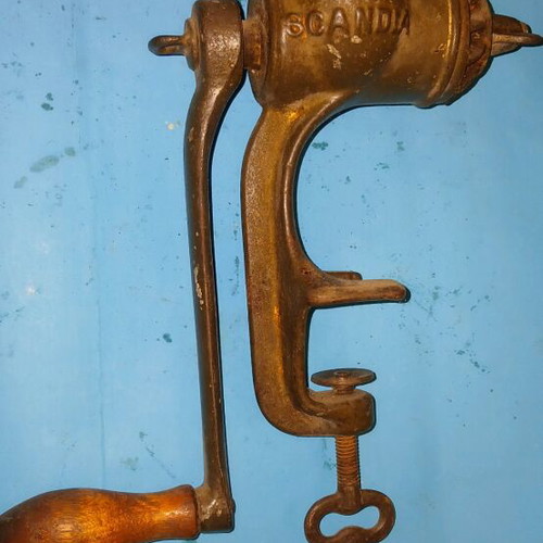 Vintage Husqvarna meat grinder used, manual