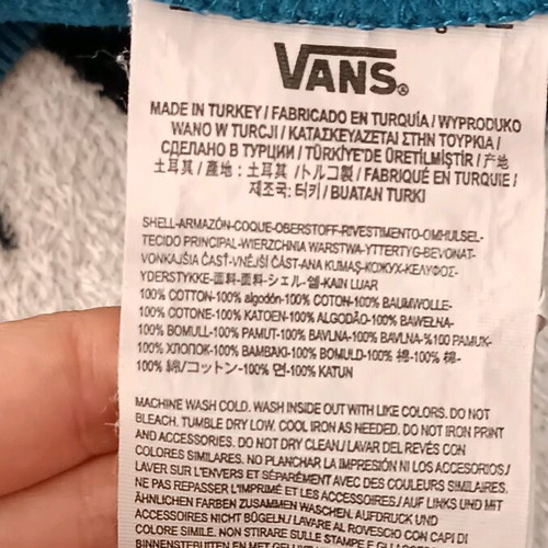 Vans sweatshirt like new, blue and pink, size S