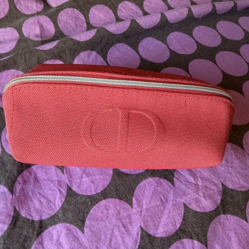 Dior toiletry bag like new, red
