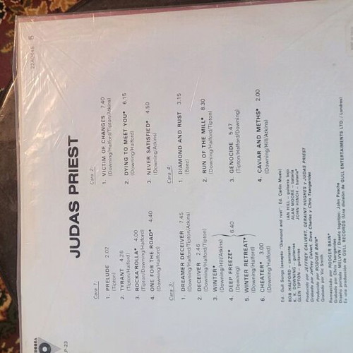 Hero Hero vinyl 2 LP by Judas Priest used, Spanish edition