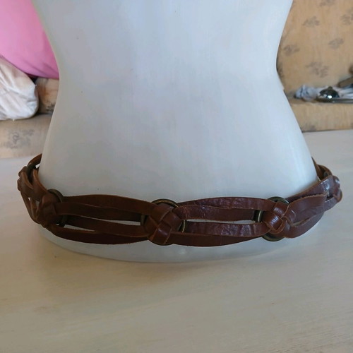 Liu Jo leather boho belt brown like new, size M