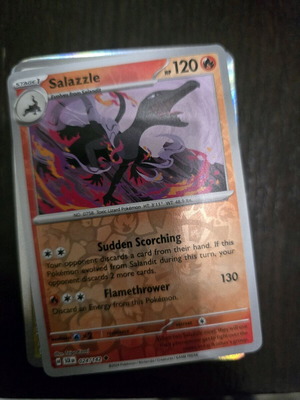 Salazzle Pokemon card new